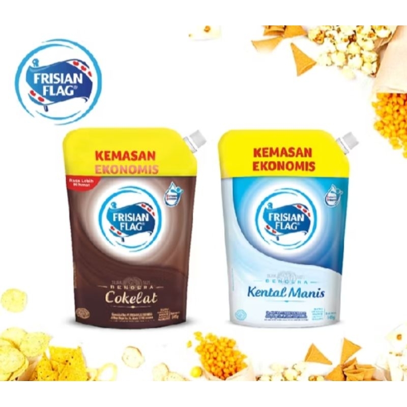 

bundling (2pcs) FRISIAN FLAG Susu Kental manis pouch 545 gr