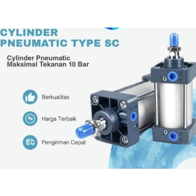 SC 100X35 Pneumatic Standard Cylinder / Cylinder Pneumatic