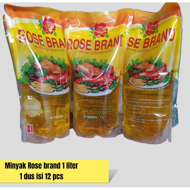 

Minyak Rose brand 1 liter 1 dus