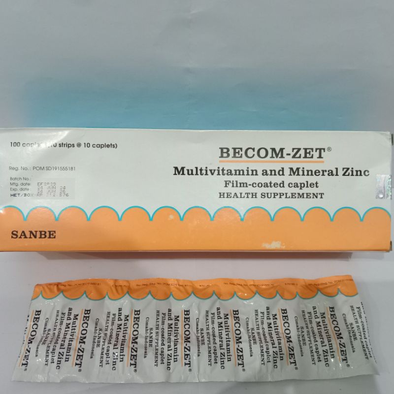 Vitamin Becom Zet - Multivitamin Strip