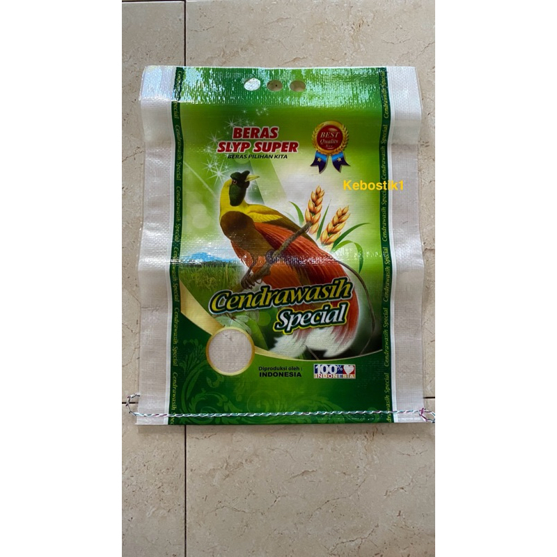 karung beras laminasi cap cenderawasih 10kg dan 25kg