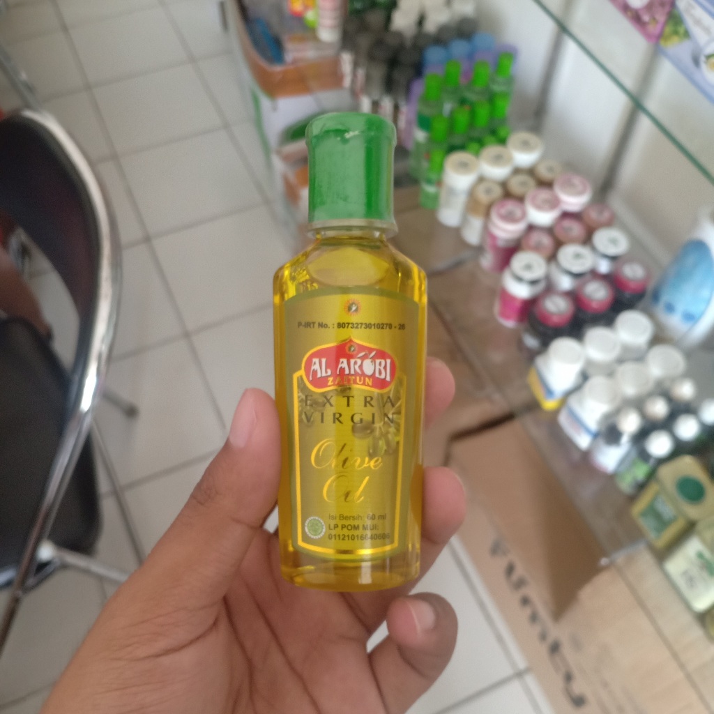

MINYAK ZAITUN AL ARROBI EXTRA VIRGIN OLIVE OIL 60 ML