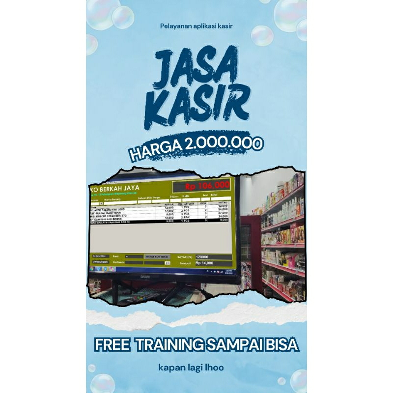 Jasa Aplikasi Kasir PC