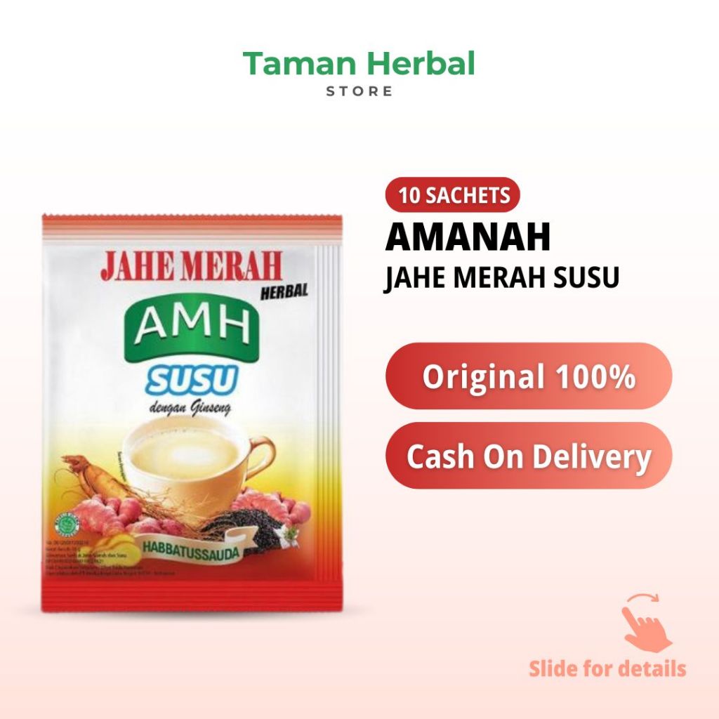 

AMH Susu Jahe Merah Renceng (10 Sachet)