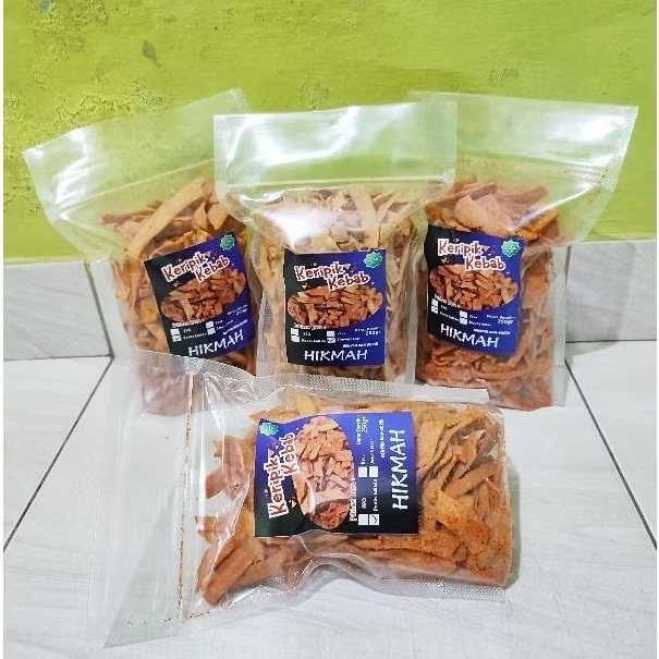 

Keripik kebab aneka rasa gurih dan renyah berat 250 gram