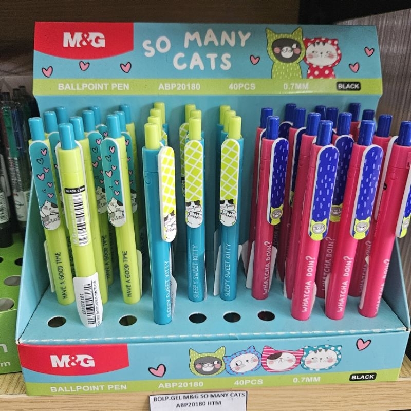 

bolpen pen M&G 0.7mm so many cats series (tinta hitam)