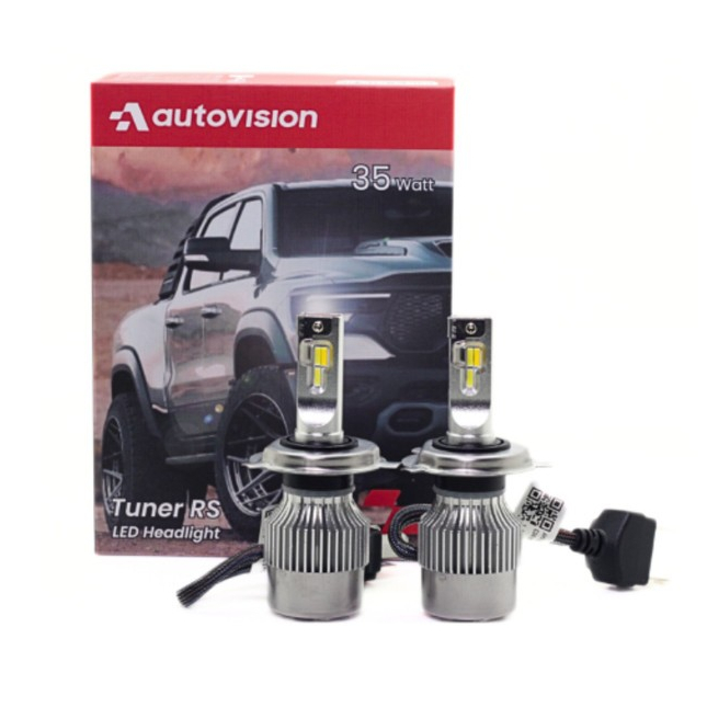 Lampu Mobil LED Autovision 3 Warna Tuner RS H4 H/L (8-32V) 30/30W