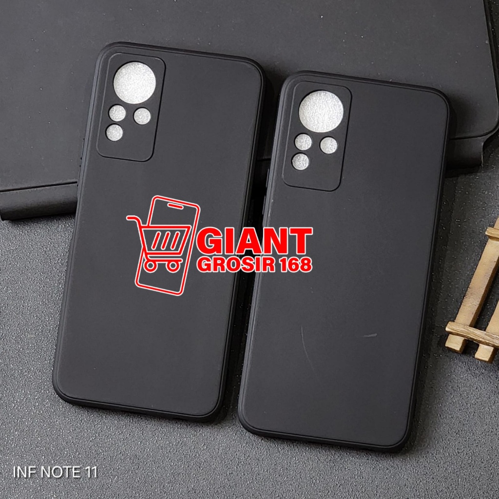 Infinix Note 11 Infinix Note 11 Pro Case Macaron Black Silikon Matte Black Infinix Note 11 Infinix N