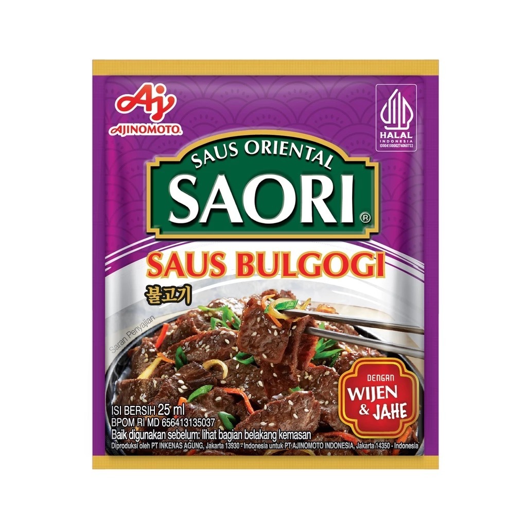 

SAORI Saus Bulgogi Bumbu Masak Oriental Sachet