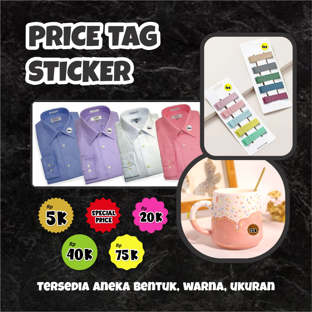 

Stiker Harga Custom Price Tag Sticker Banyak Pilihan Bentuk Ukuran dan Warna