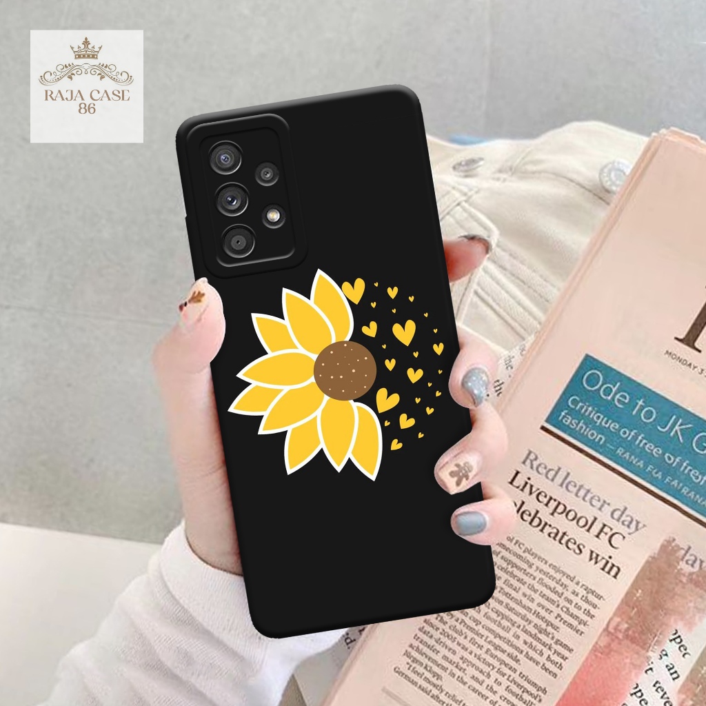 Softcase Samsung Galaxy A32 - rajacase - Casing  Samsung Galaxy A32 - Motif case bunga - Samsung -  