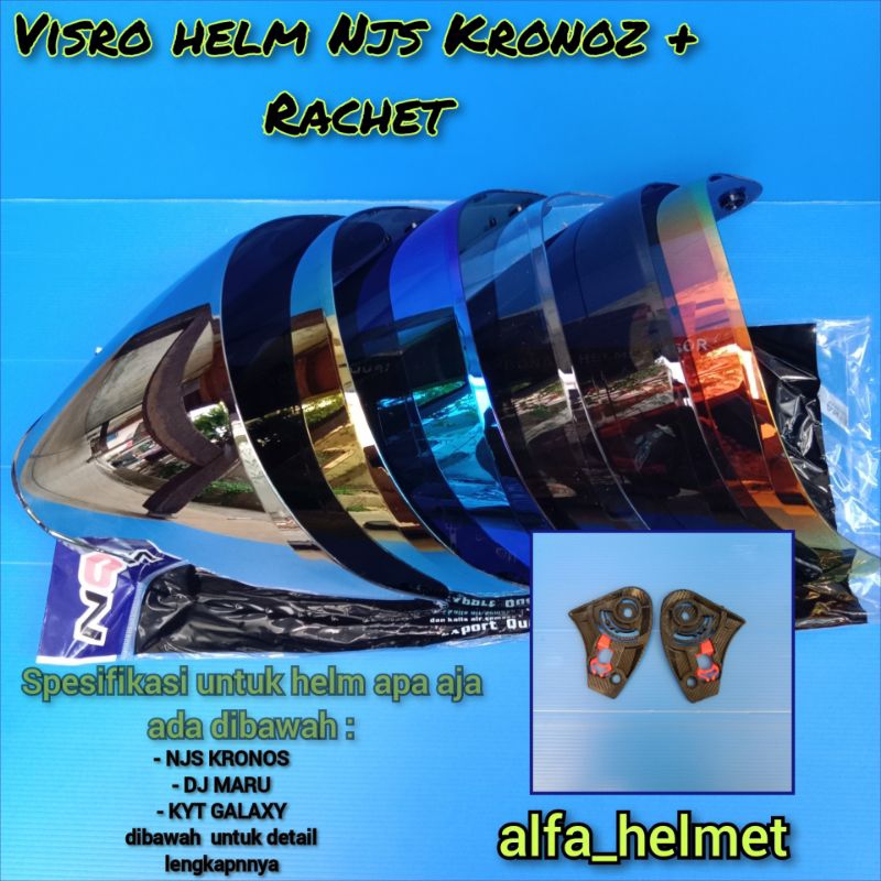 NJS KRONOZ / Visor Helm NJS KRONOZ / VISOR HELM IRIDIUM NJS KRONOZ • TERMURAH