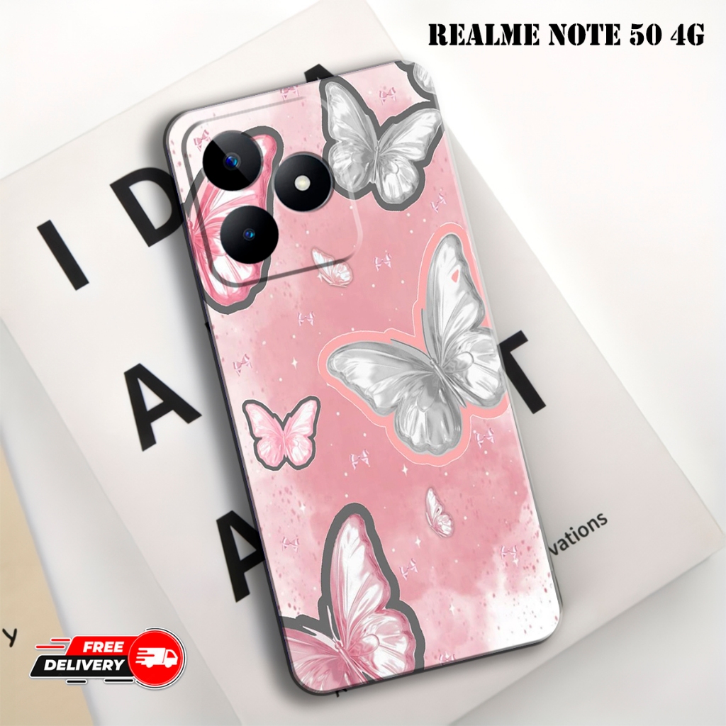 Casing Hp cocok untuk REALME NOTE 50 4G Terbaru - Softcase Fashion Case Pattern Cute  - Type Lain Vi