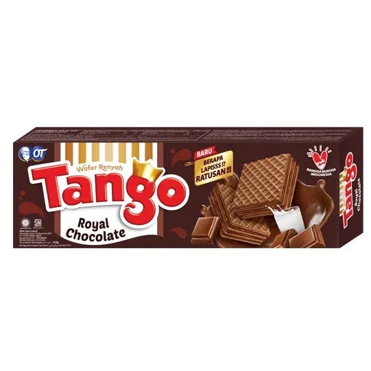 

Tango Wafer Royal Chocolate 133 g - Wafer Biskuit Kue - Toserba Gadjah - Ekonomis XJ 1538