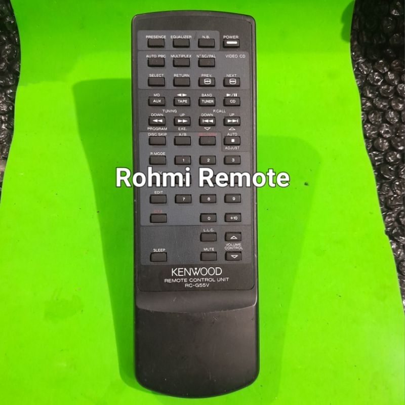 REMOTE REMOT DVD COMPO KENWOOD RC-G55V EQUALIZER ORIGINAL ASLI
