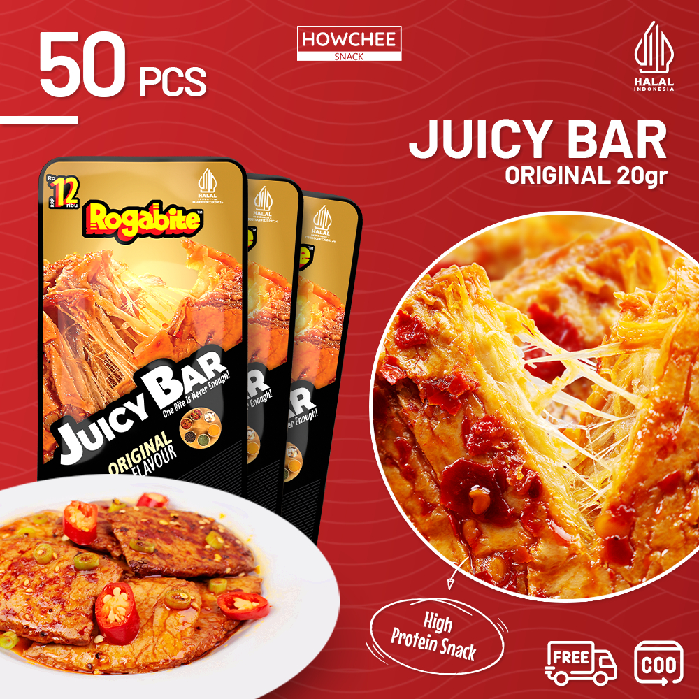 

Howcheesnack [HALAL] [50PCS] Juicy Bar & Twist Bar Snack High Protein Camilan Makanan Ringan Tinggi Protein 100gr