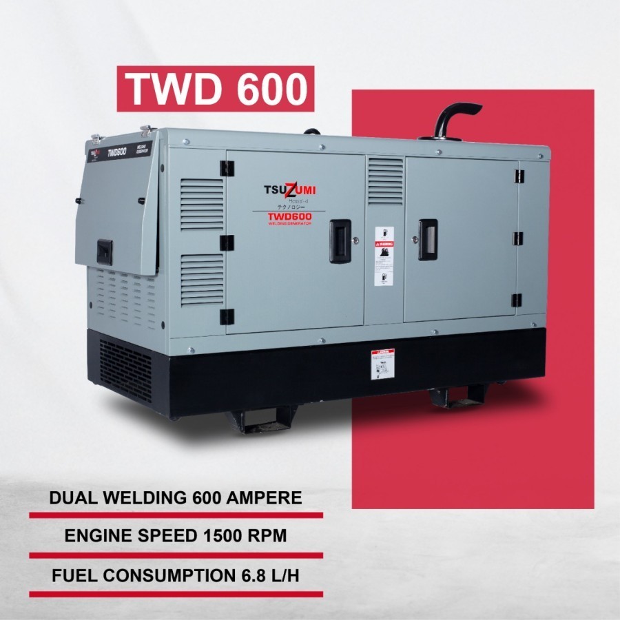 Tsuzumi Genset Las TWD 600 Japan Technology / Welder Generator