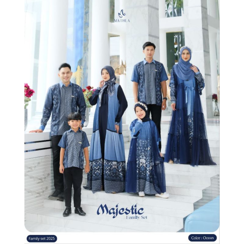 SUDAH PESANAN‼️Sarimbit Keluarga Lebaran Idul Fitri 2025 Majestic Family Set by Mathla