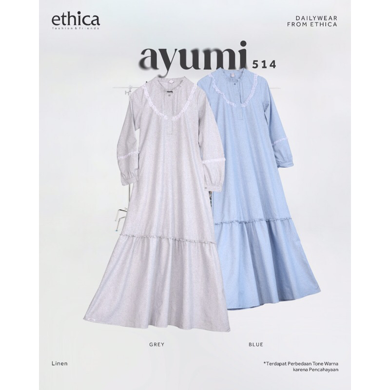 New Ariival/Ayumi 514 by Ethica/Dailywear Ethica/Ethica collection/Ethica fashion/Gamis Ethica/Gamis