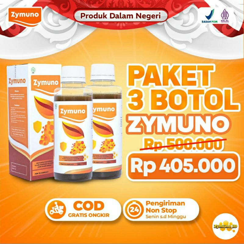 Zymuno Paket 3 Box - Madu Zymuno Herbal Original Bantu Obati Berbagai Penyakit Tingkatkan Imun Tubuh