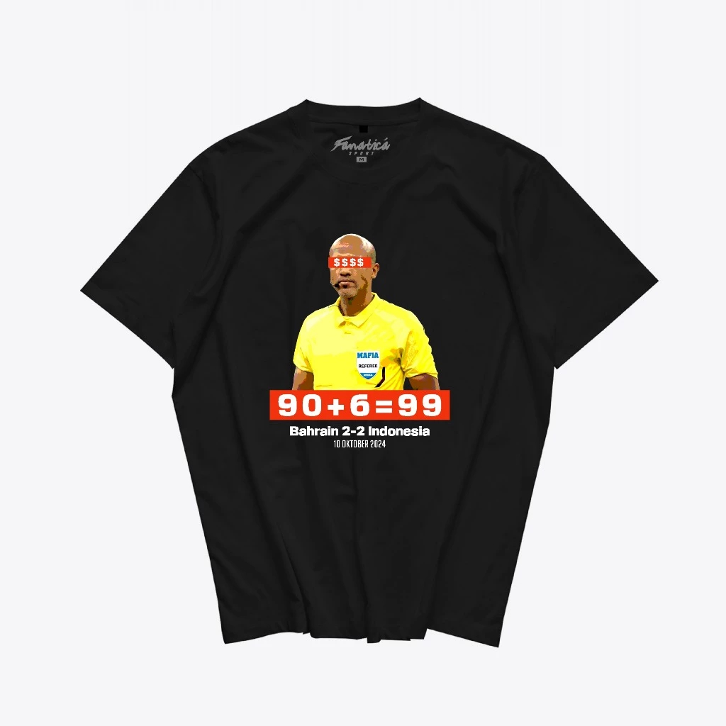 Kaos Baju Botak Kemaki V3 Wasit Mafia Kaos Mafia Bola Kaos Wasit Bahrain ~FREE STICKER
