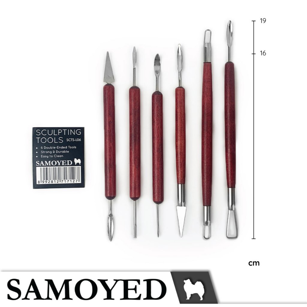

SAMOYED SCTS-L06 Alat Ukir / Pahat Seni Patung / Pot Tanah Liat Polimer / Keramik / Lilin / Dekorasi