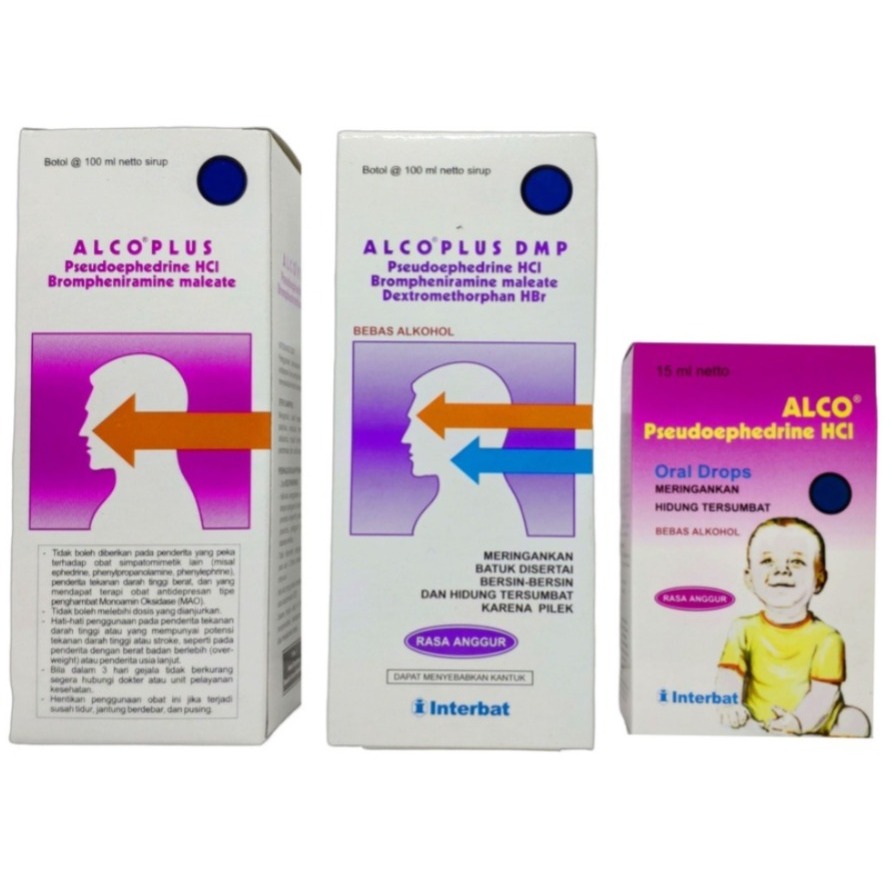 ALCO PLUS SYRUP / ALCO DMP SYRUP /ALCO DROP SYRUP PILEK BAYI