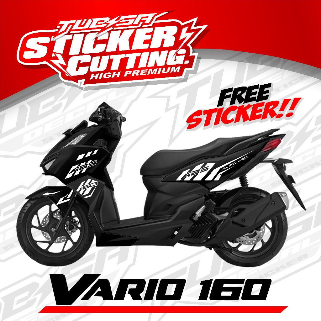 Cutting Sticker Vario 160 new ABS - Aksesoris Motor Stiker Honda Vario 160 New Terbaru-KODE.007