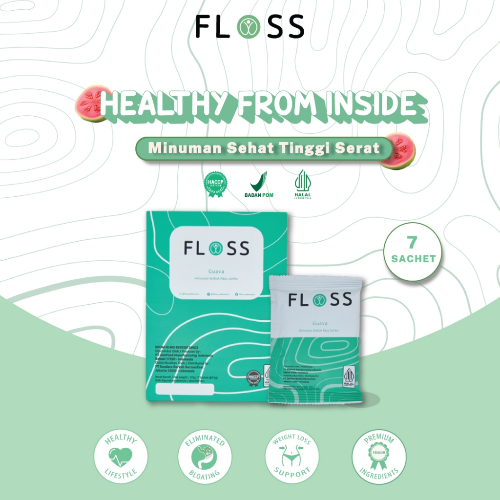 

Floss - Fiber Drink - Isi 7 Sachet