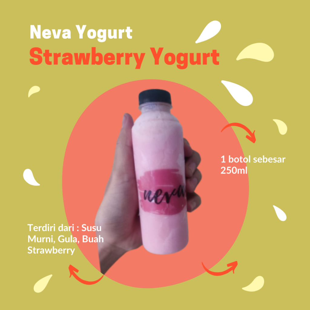 

Neva Yogurt Stawberry Isi 250ml