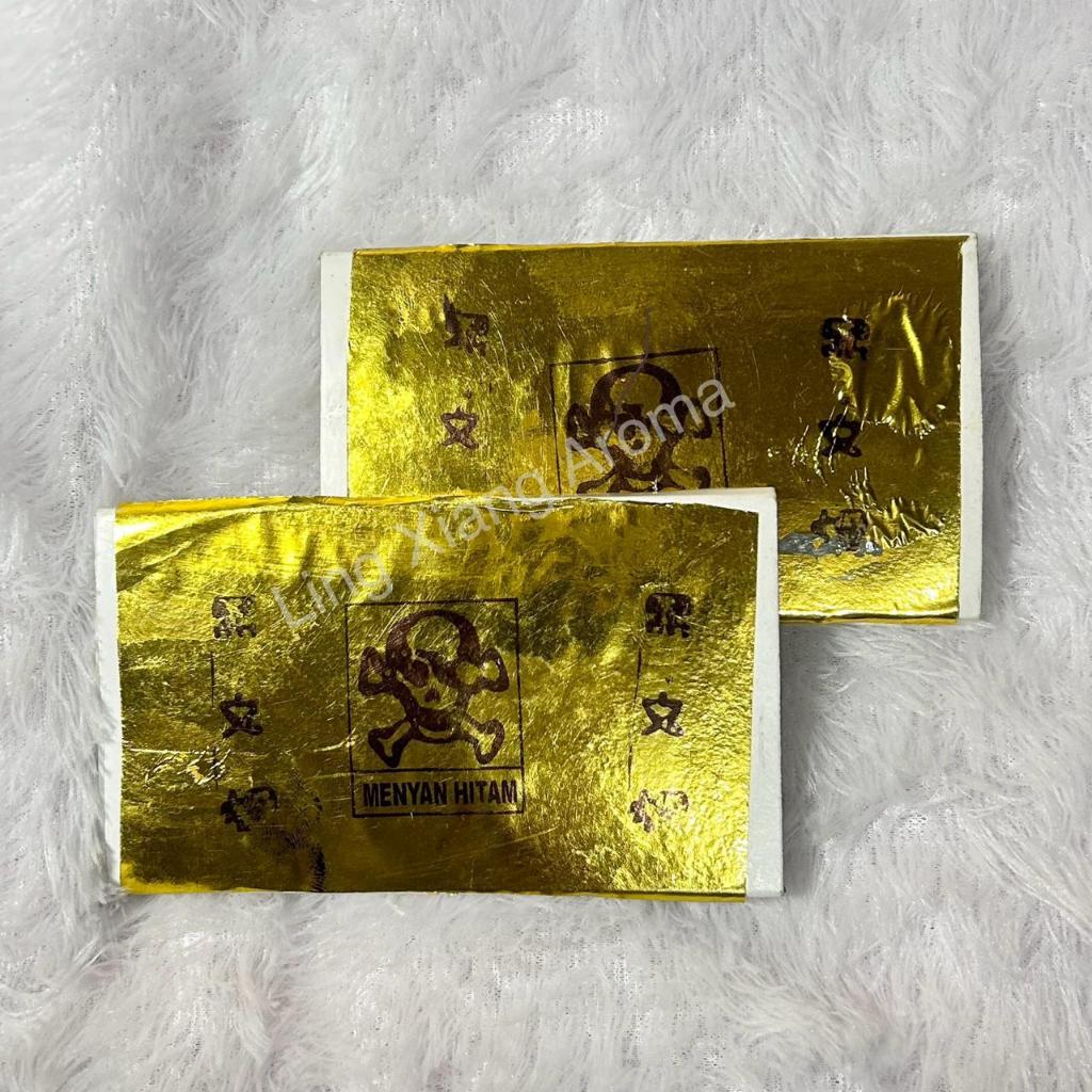 Piyugardening Ling Xiang Aroma Isi 10 Batang Menyan Hitam Anting Asli Cap Tengkorak Menyan Asli