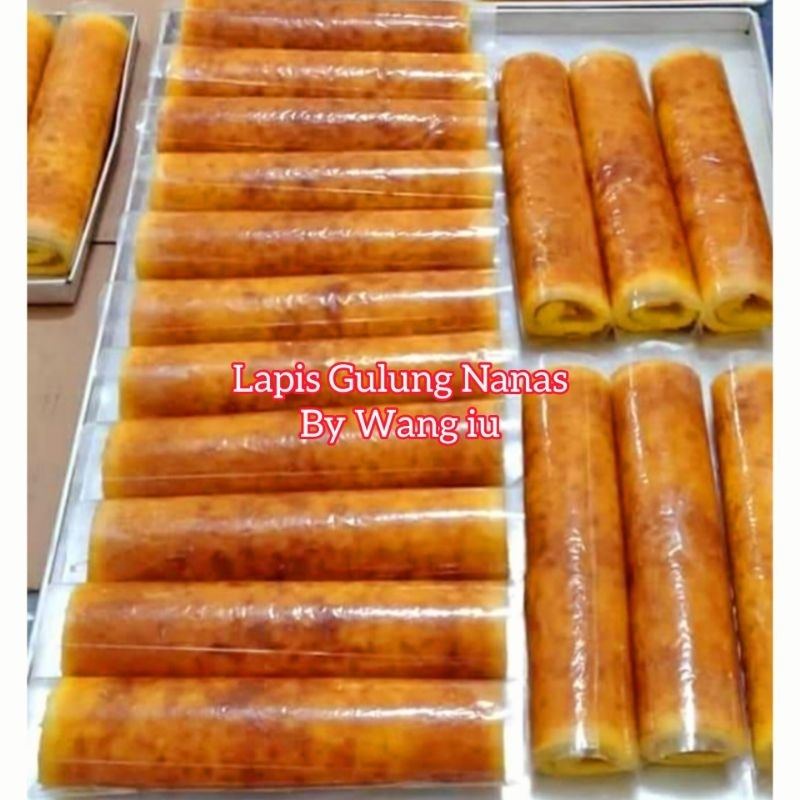 

Lapis gulung nanas homemade ( i box isi 2 gulung )