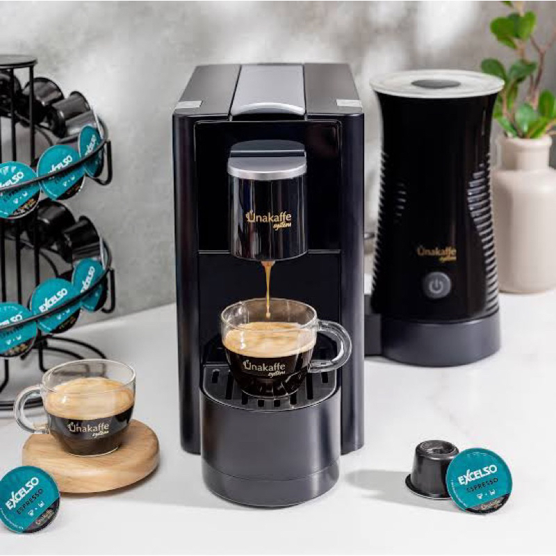 unakaffe system ventura 735 black mesin kopi kapsul