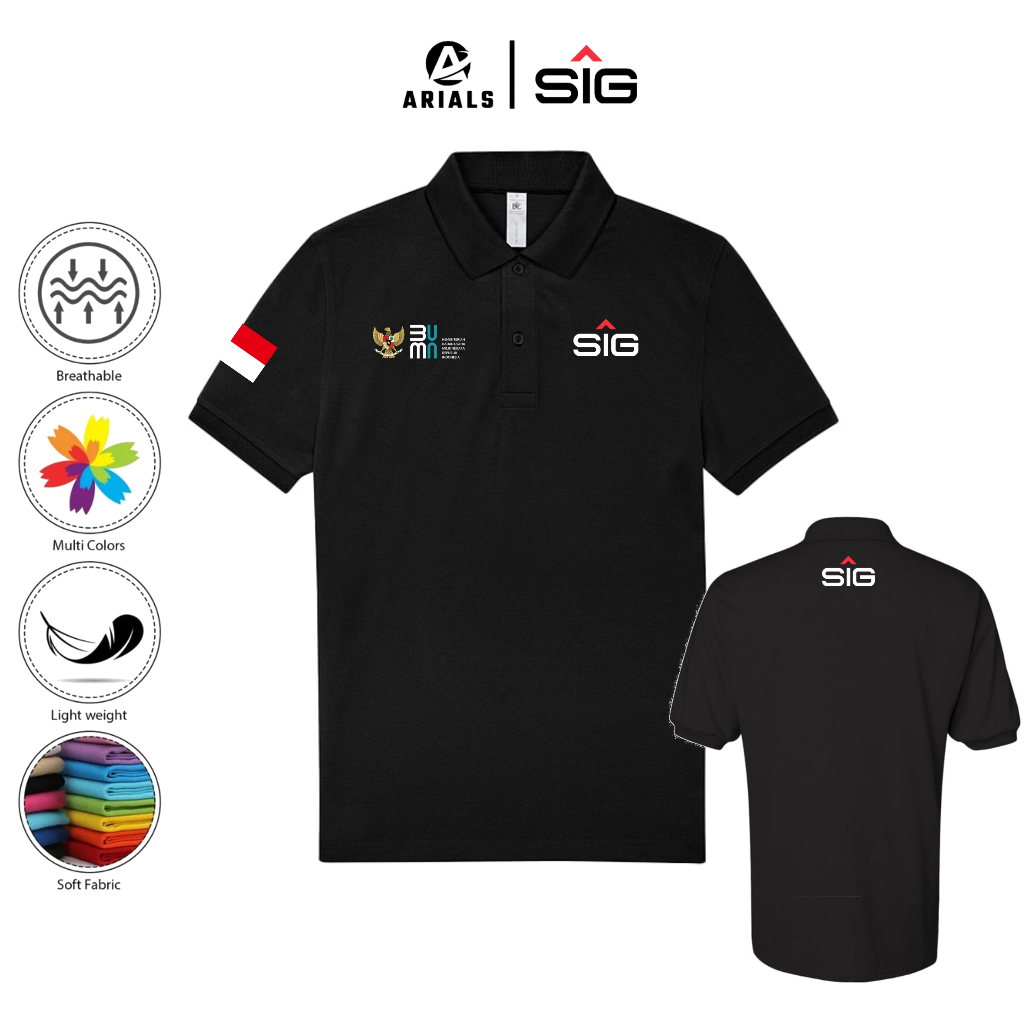 Arials Polo shirt Baju Kaos Kerah SIG Semen Indonesia