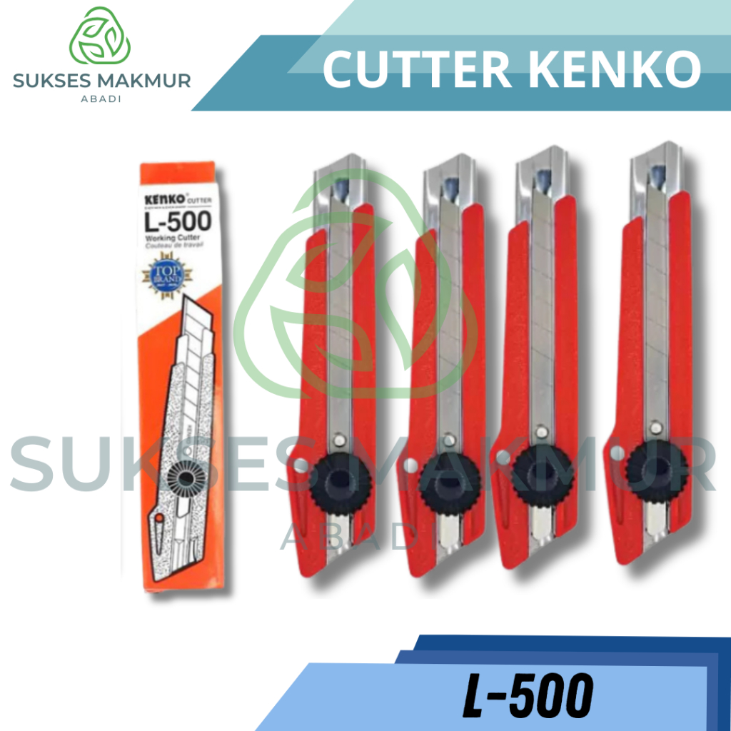 

Cutter / Pemotong Kertas / Pisau Cutter Merk Kenko Cutter L-500 Pemotong Besar - Pcs