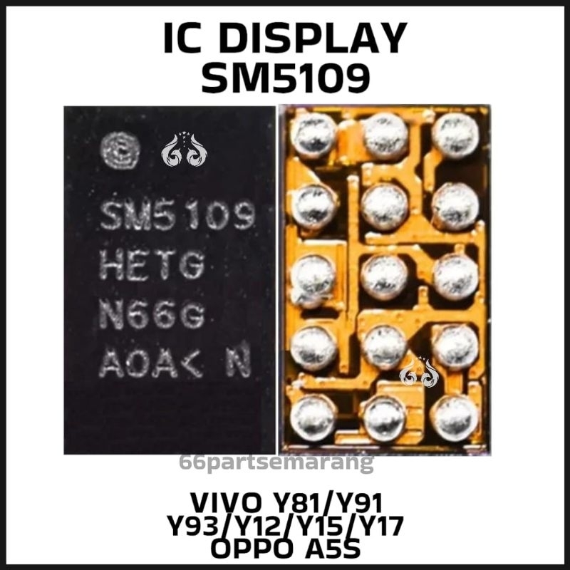 Ic Display SM3010 / SM5109 Samsung A10 / A30 / A50 / S10 / S10+ Plus / Vivo Y81 / Y91 / Y93 / Y12 / 