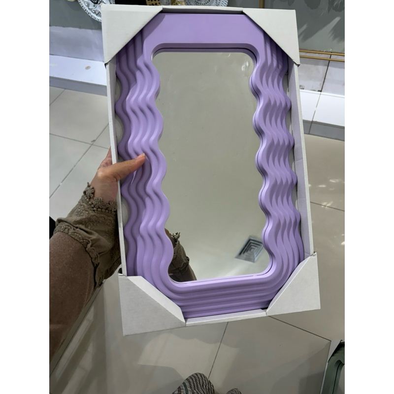 Cermin dinding estetik informa KM2157 wall mirror dekorasi kamar dan rumah