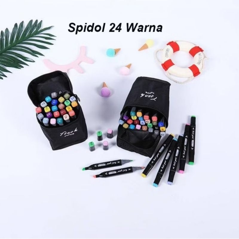 

Spidol Touch Dual Side 24 Warna