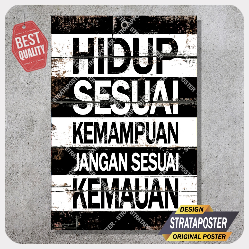 Gambar dinding aesthetic Katakata motivasi dinding Poster kamar cowok