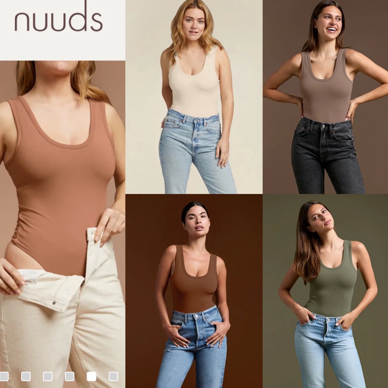 Nuuds Seamless Scoop Bodysuit Up To Big Size ART W6B5