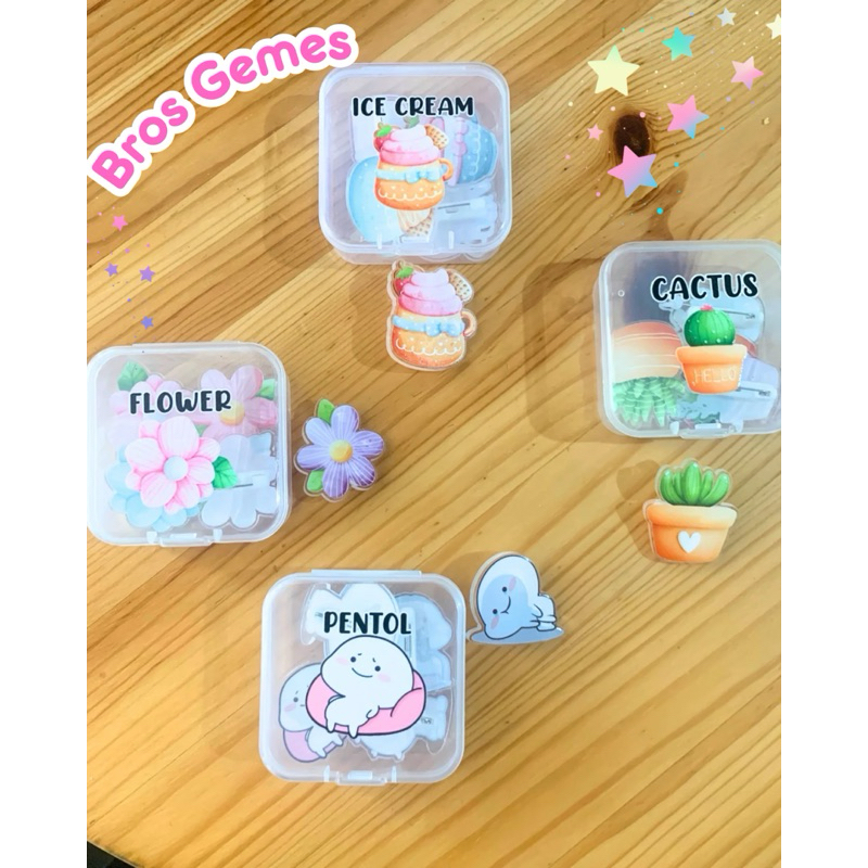 Bros Akrilik | Bros Gemes | Bros, Peniti Hijab Akrilik