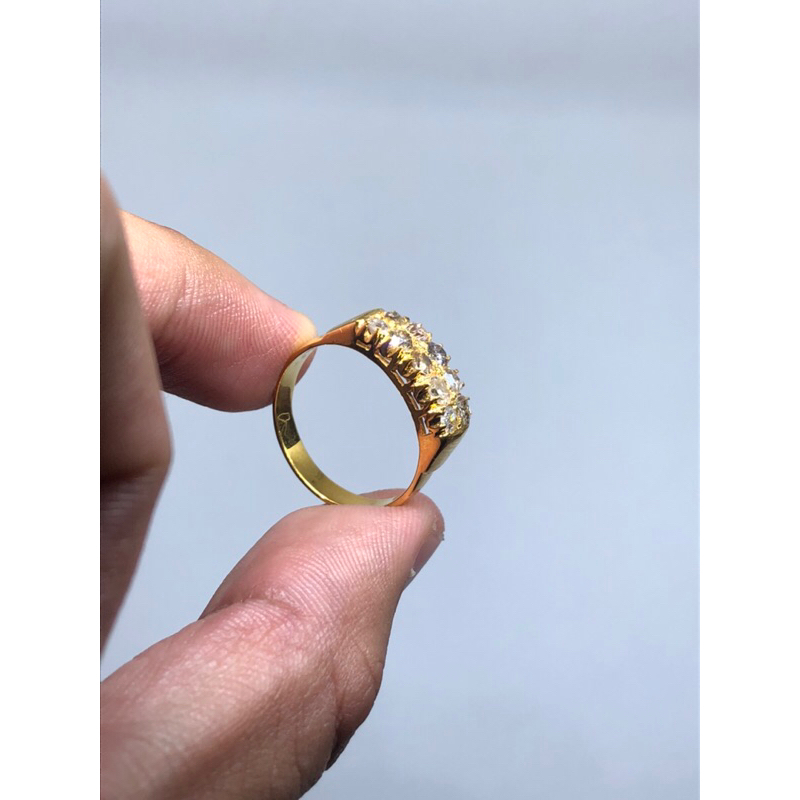 Cincin emas listring berlian banjar