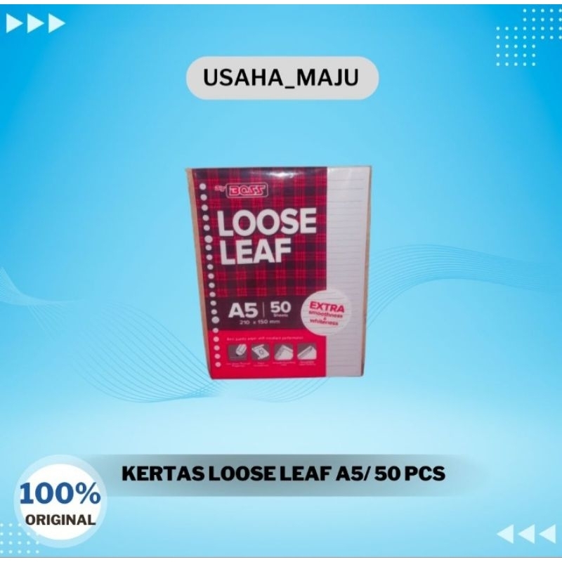 

BigBoss/Loose Leaf A5 50 Lembar/Binder Ukuran A5 Isi 50 Lembar