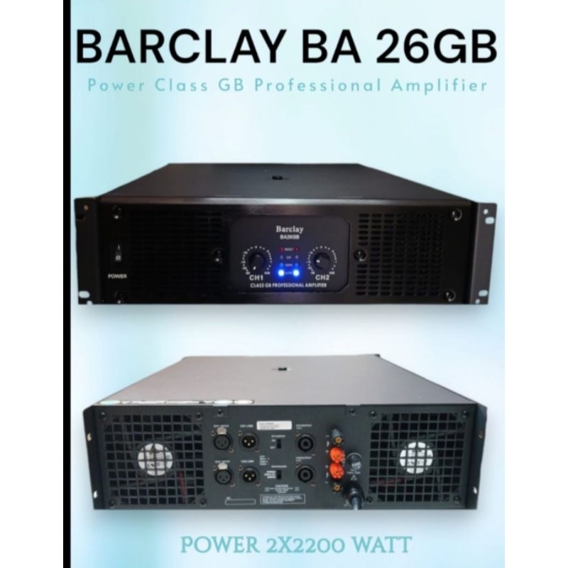 Power Amplifier BARCLAY BA 26GB Original by huper