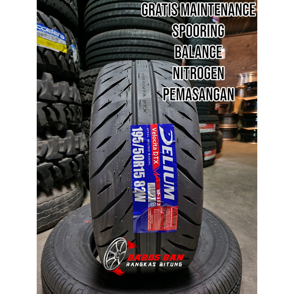 Ban murah delium semi slick 195 50 R15 tubles ban mobil R15 brio agya ayla sigra dll