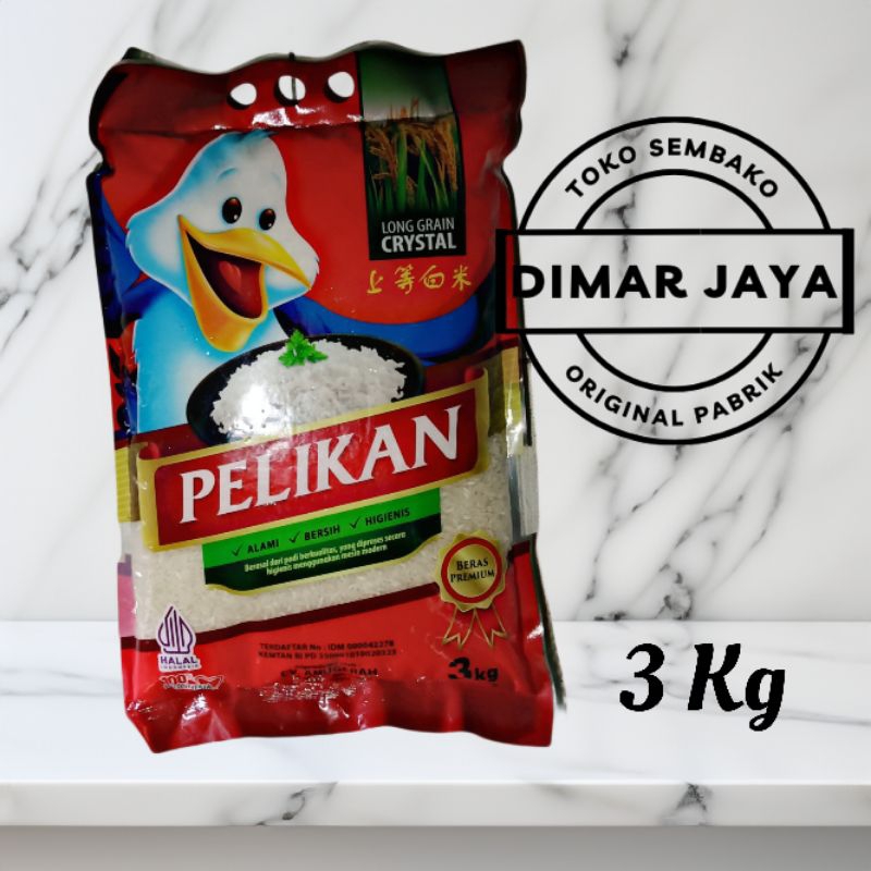 

Beras Pelikan Premium 3 Kg