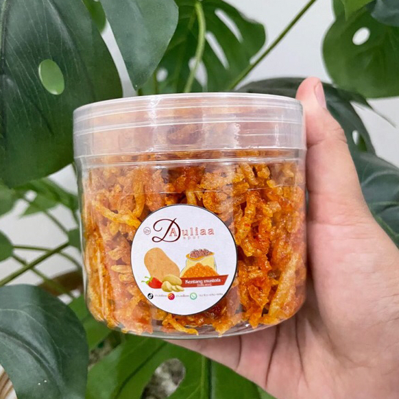 

Kentang mustofa toples 400ml pedas manis enak kriuk