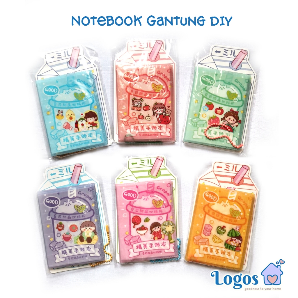 

Notebook Gantung DIY Gantungan Notes Notepad mini jurnal buku korea