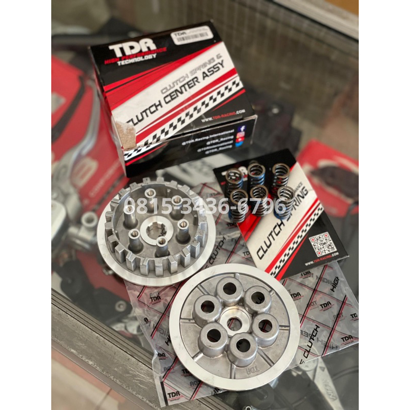 paket Kampas Rumah kopling tdr plus per 6 asli tdr jupiter lama / vega lama / Fizr Tdr Racing