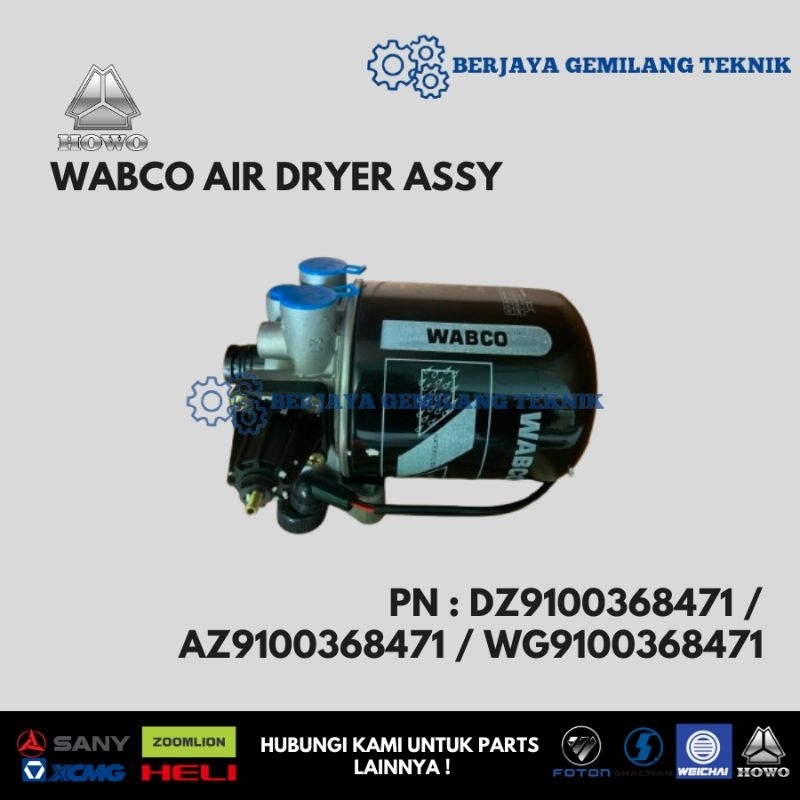 Wabco Air Dryer Assy HOWO Sinotruk Shacman Foton DZ9100368471